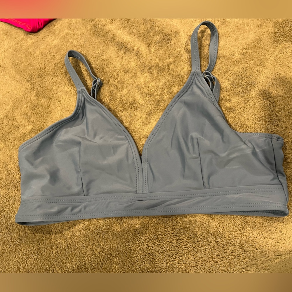 Blue/Gray Women's Bikini Top